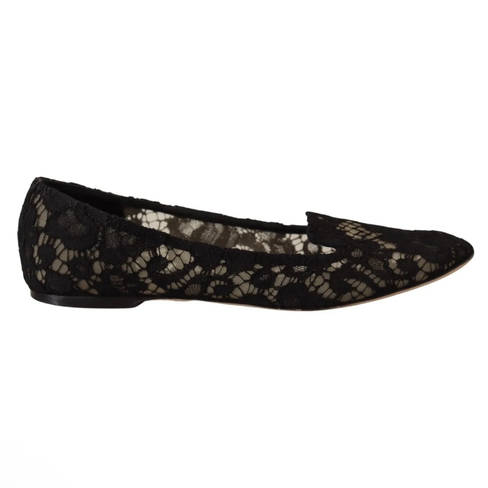 Dolce and Gabbana lace flat shoes